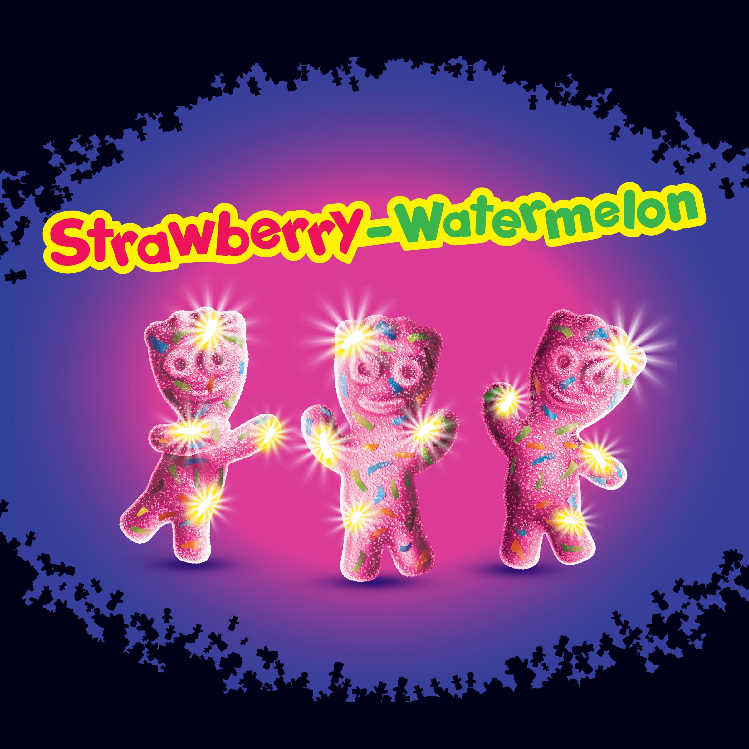 SOUR PATCH KIDS Glow Ups Strawberry-Watermelon Soft & Chewy Gummy Candy, 6.7 oz - Image 3
