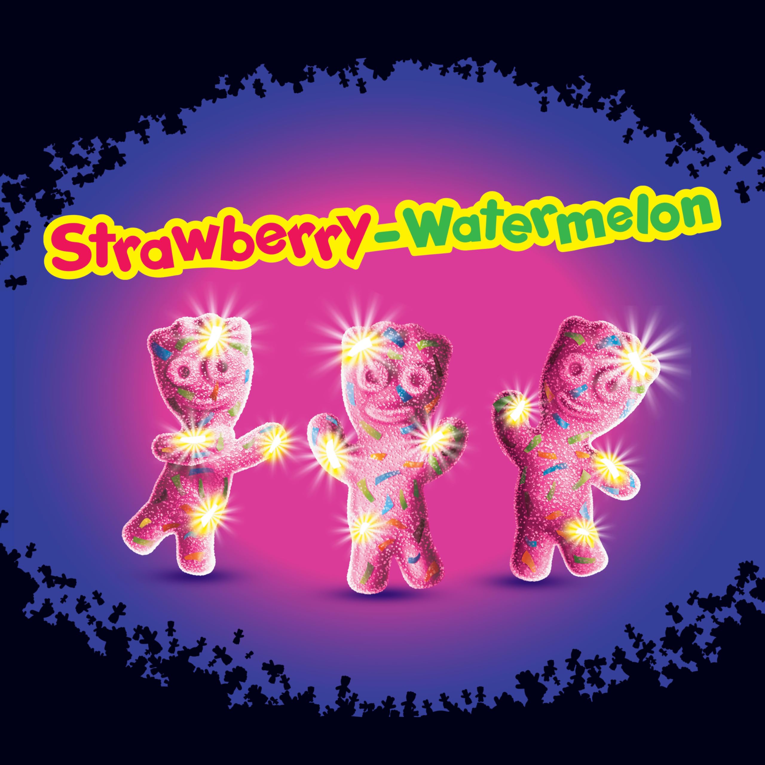 SOUR PATCH KIDS Glow Ups Strawberry-Watermelon Soft & Chewy Gummy Candy, Bulk Candy, King Size, 18-2.99 oz Bags - Image 4