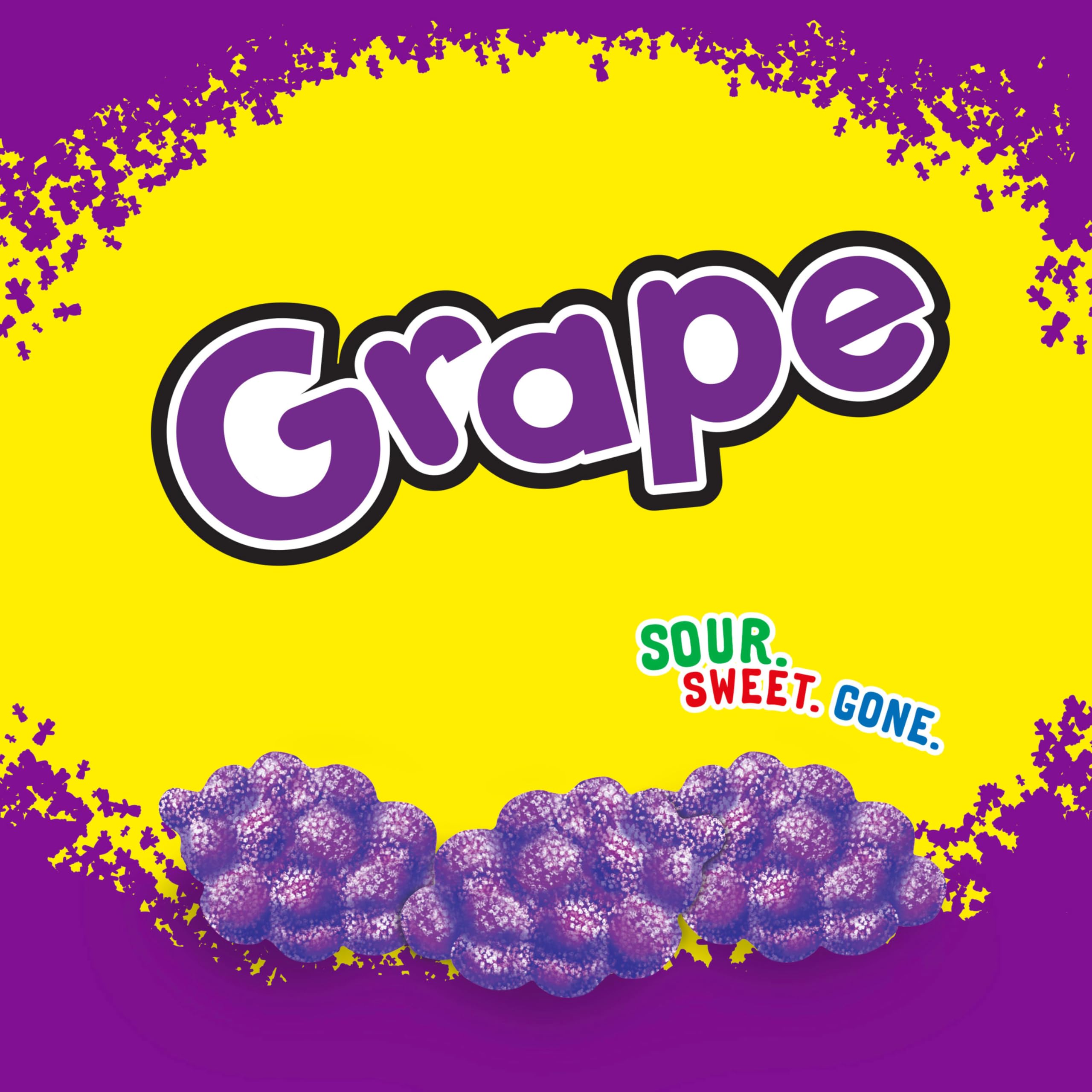 SOUR PATCH KIDS Grape Soft & Chewy Gummy Candy, Bulk Candy, 12-8.02 oz Bags - Image 6
