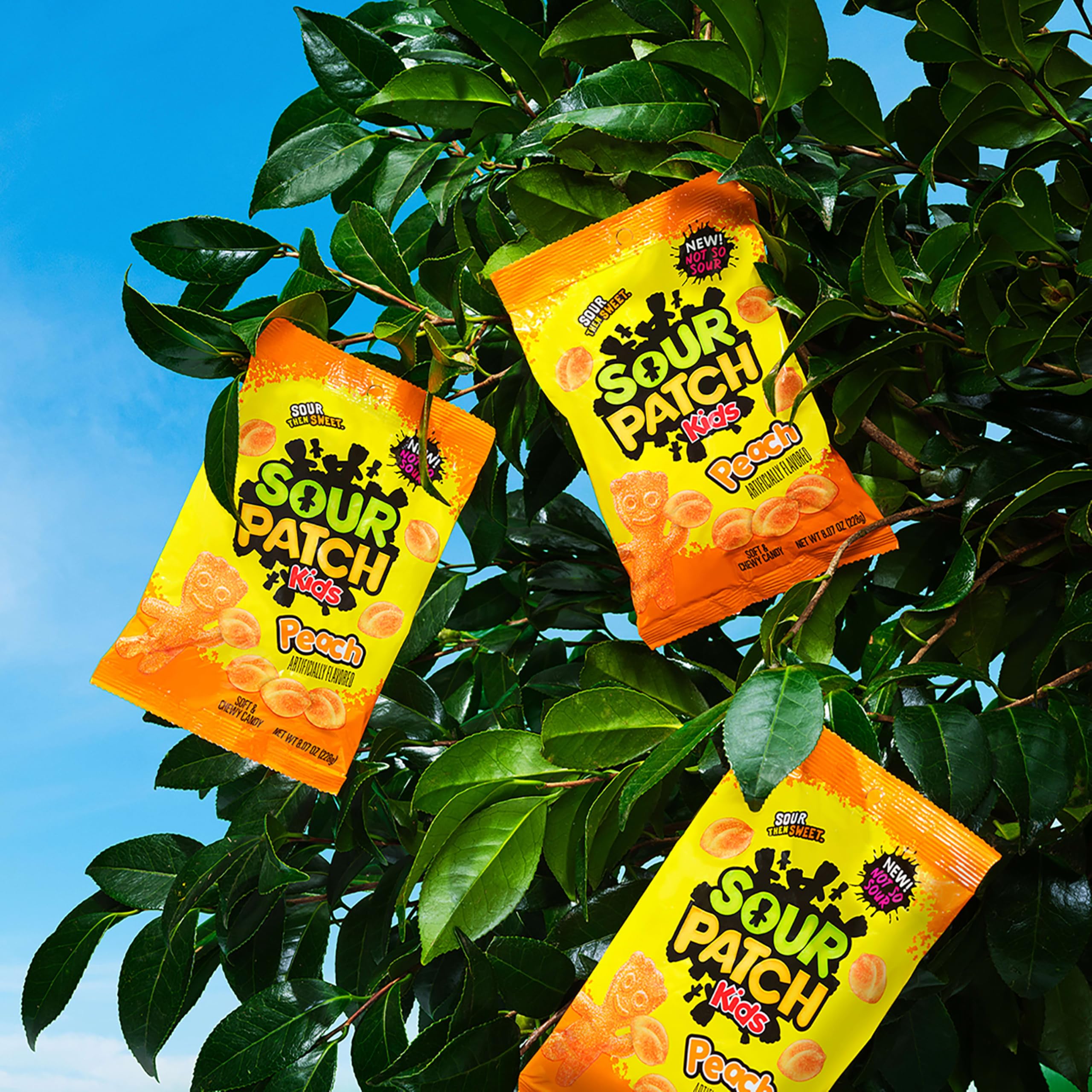 SOUR PATCH KIDS Peach Soft & Chewy Gummy Candy, Bulk Candy, 12-8.07 oz Bags - Image 11