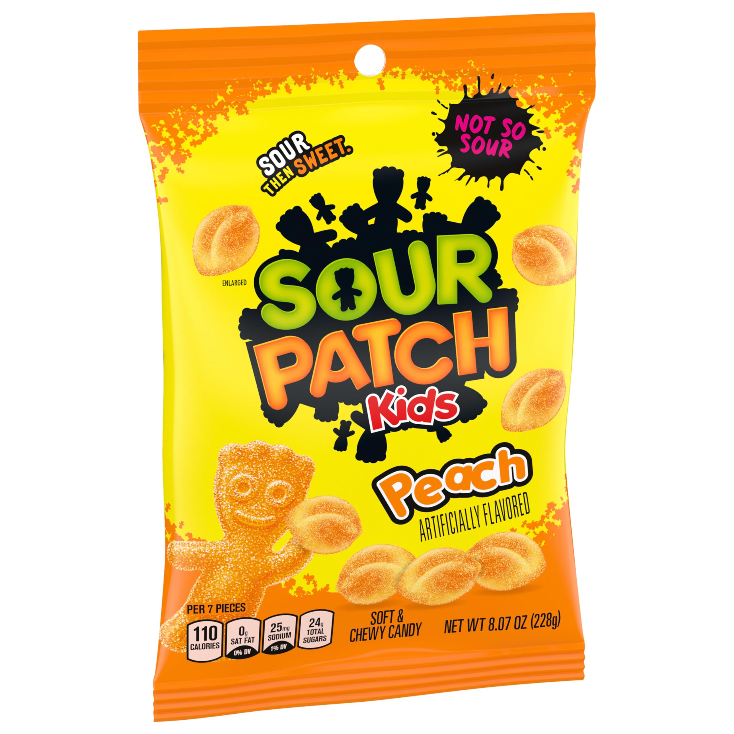 SOUR PATCH KIDS Peach Soft & Chewy Gummy Candy, Bulk Candy, 12-8.07 oz Bags - Image 12
