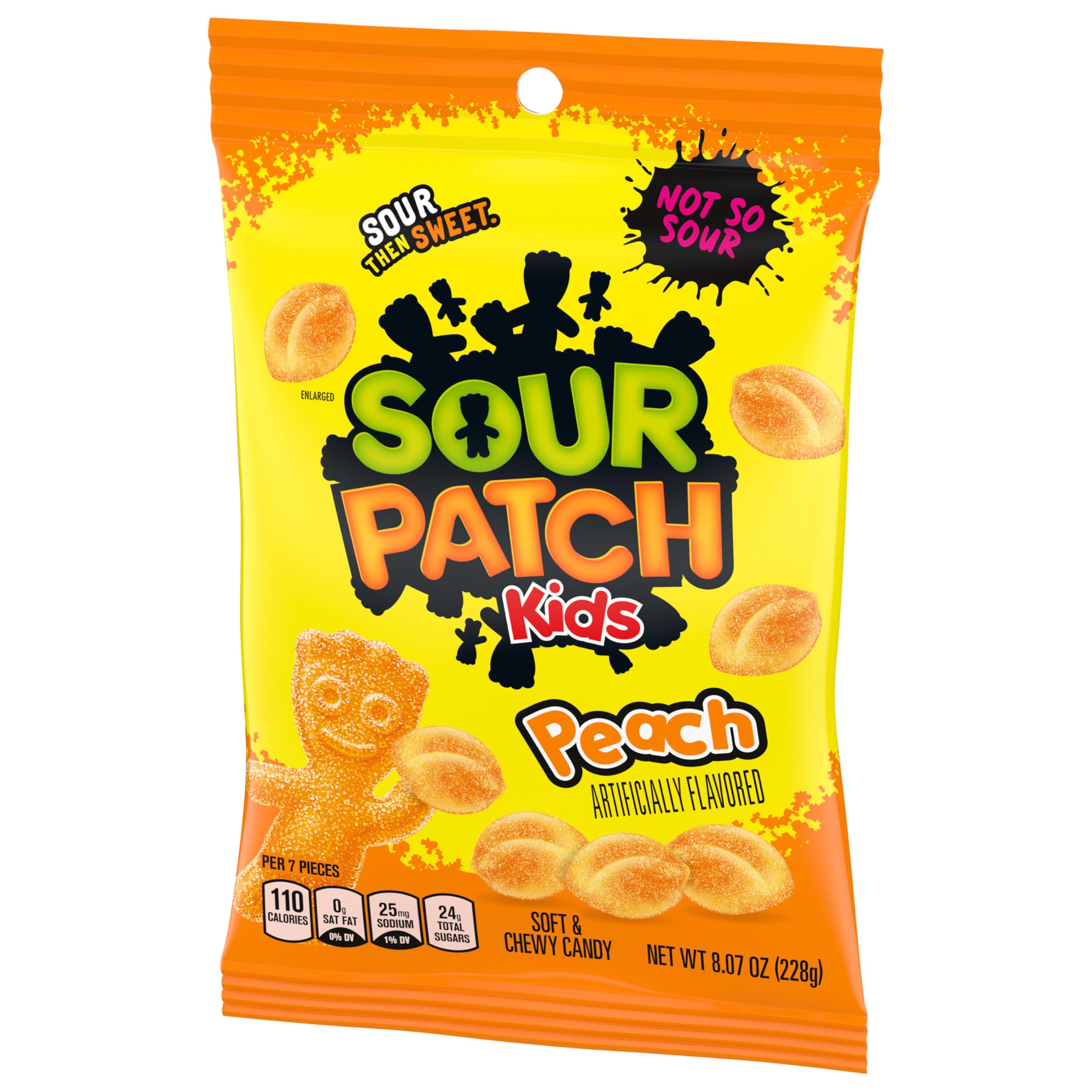 SOUR PATCH KIDS Peach Soft & Chewy Gummy Candy, Bulk Candy, 12-8.07 oz Bags - Image 13