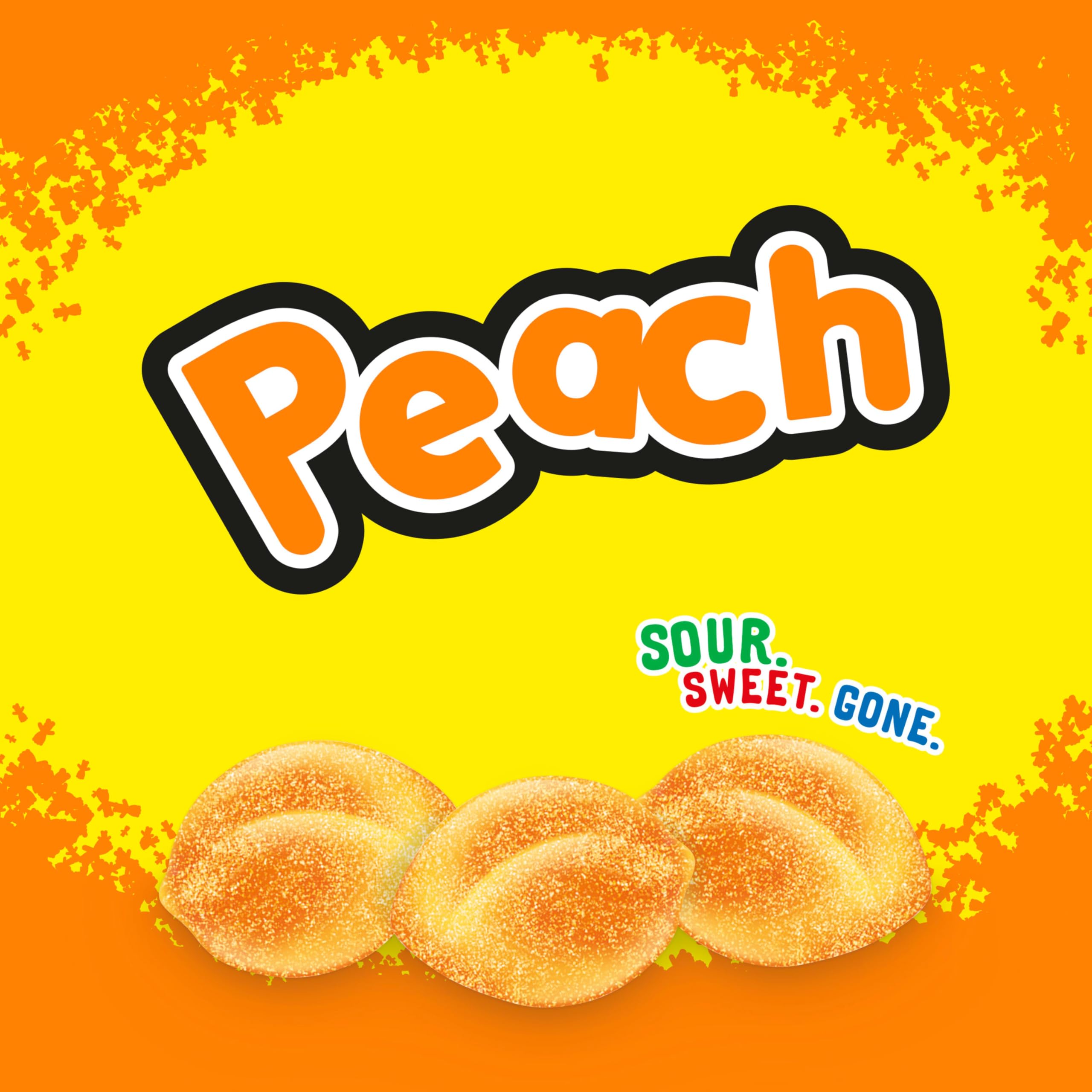 SOUR PATCH KIDS Peach Soft & Chewy Gummy Candy, Bulk Candy, 12 - 3.56 oz Bags - Image 6