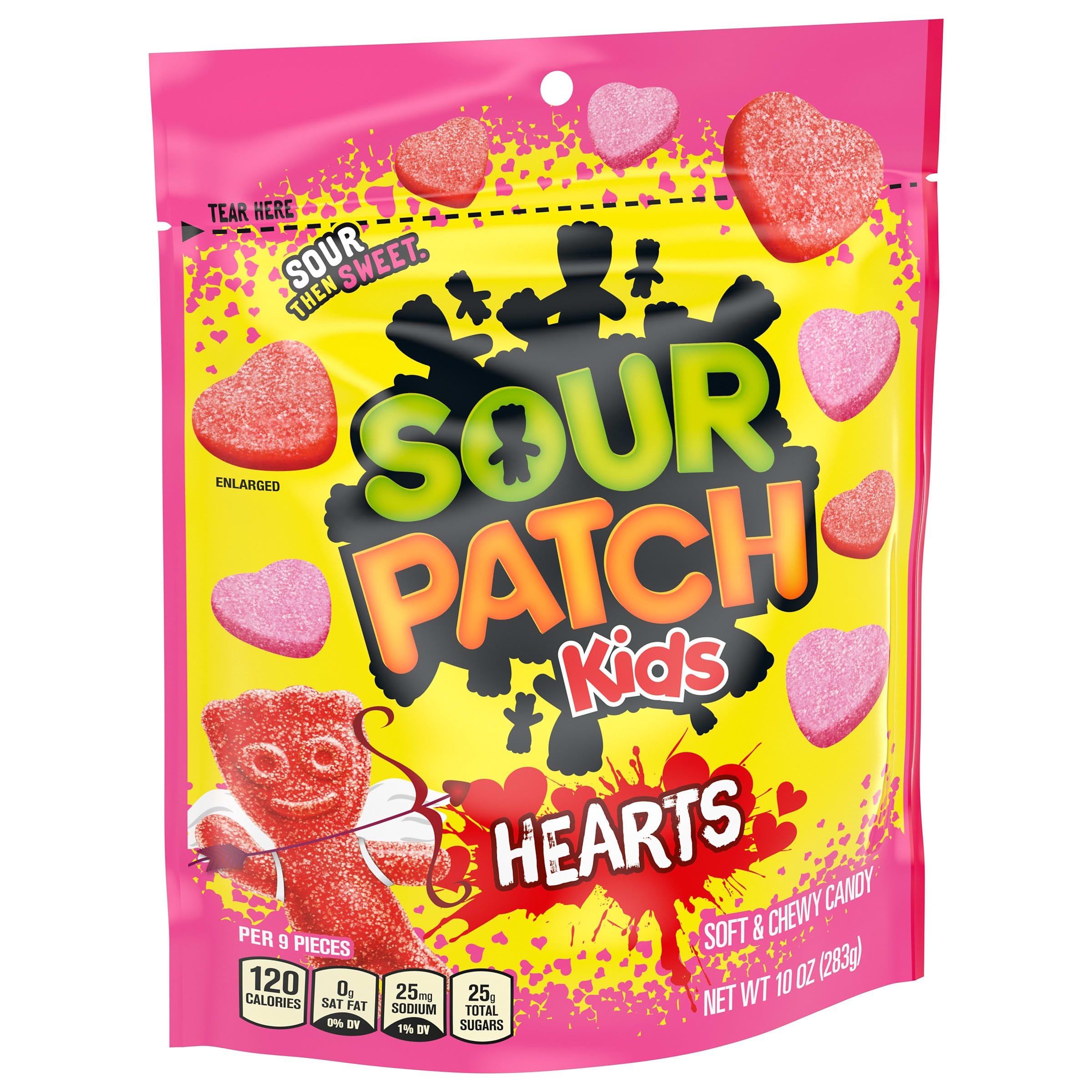 SOUR PATCH KIDS Soft & Chewy Valentines Day Candy Hearts, 10 oz - Image 10