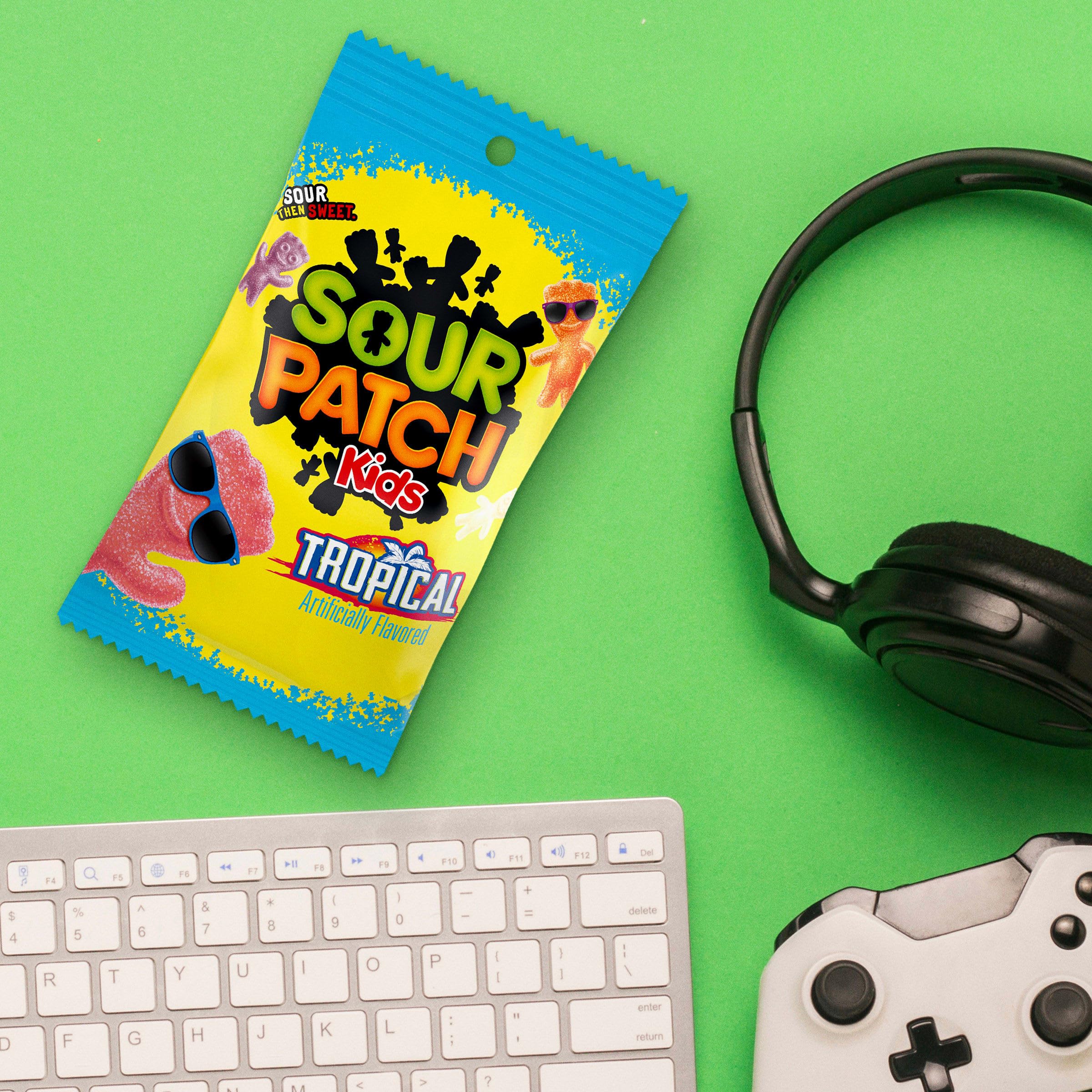 SOUR PATCH KIDS Tropical Soft & Chewy Gummy Candy, 8 oz - Image 9