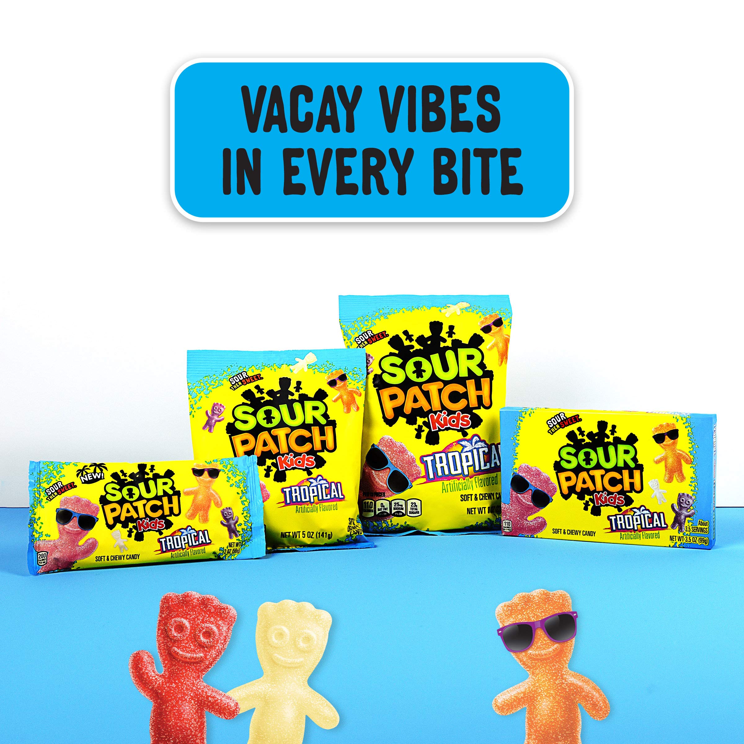 SOUR PATCH KIDS Tropical Soft & Chewy Gummy Candy, Bulk Candy, 12 - 3.5 oz Boxes - Image 20