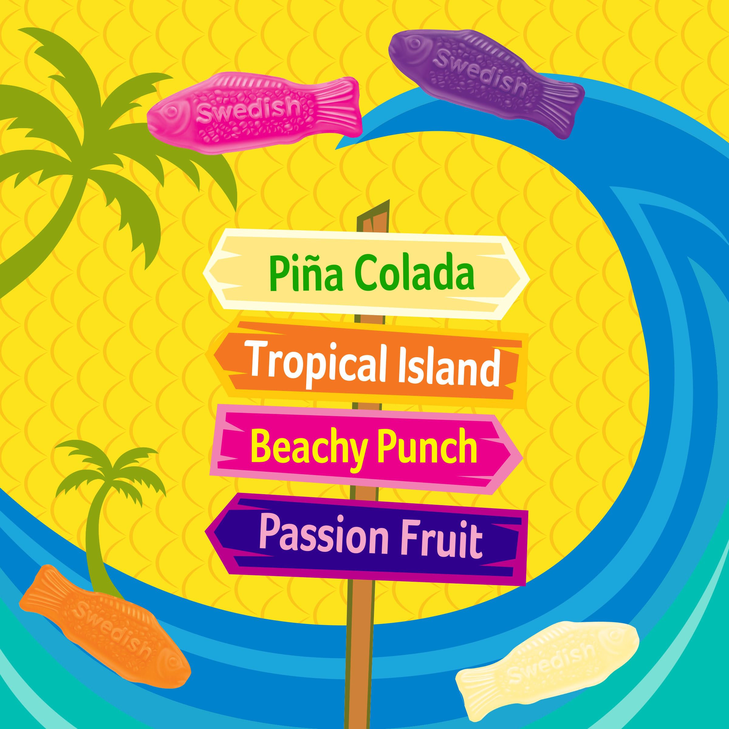 SWEDISH FISH Mini Tropical Soft & Chewy Candy, 8 oz - Image 5